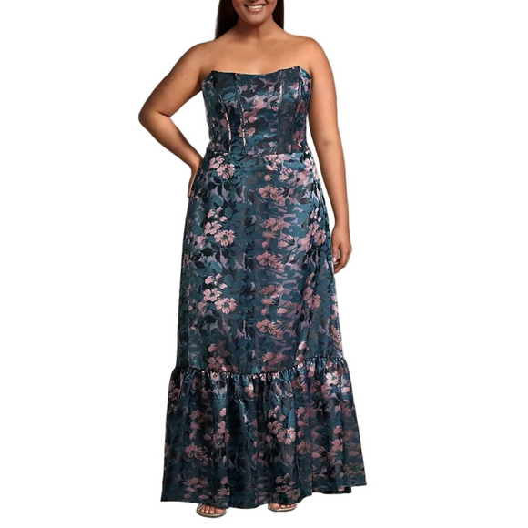 Db Studio Dresses & Skirts - DB Studio floral Cottagecore whimsigoth Maxi Dress Sz 20 bridesmaid formal prom